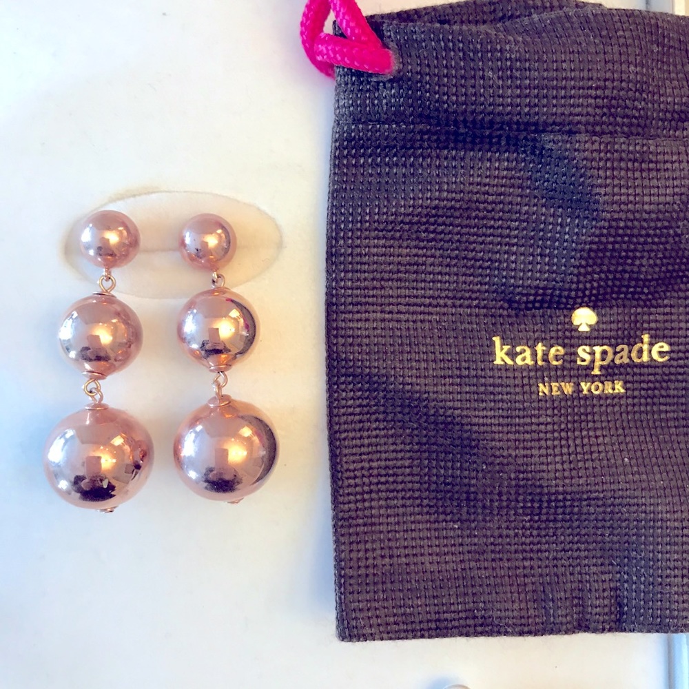 KATE SPADE GOLDEN GIRL BAUBLE DROP EARRINGS